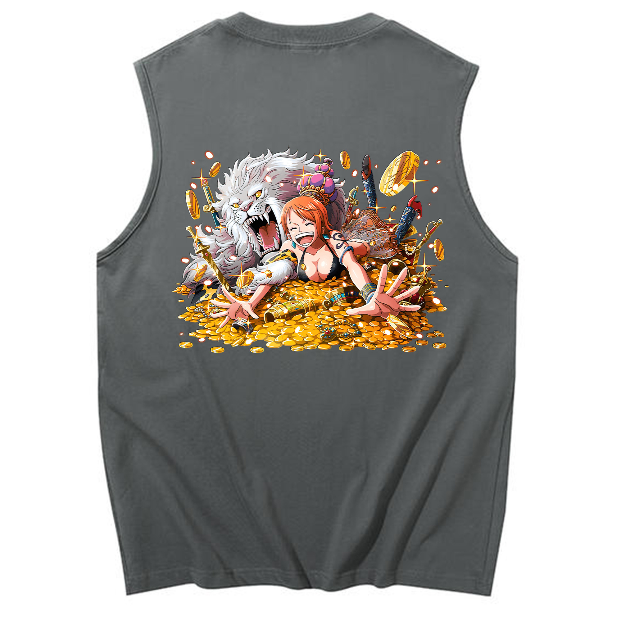 ワンピース ナミ ONE PIECE Nami コットン100％タンクトップ（背面プリント）